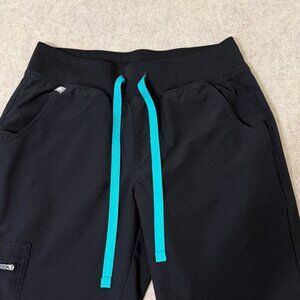FIGS Black Jogger Scrub Pants XS Technical Collection Medical Nurse